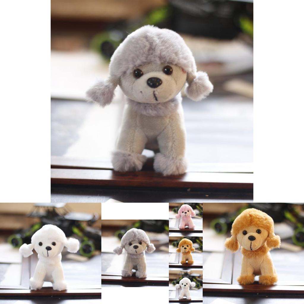 Adorable Plush Poodle Keychain Soft Stuffed Dog Accessory For Bags And Keys