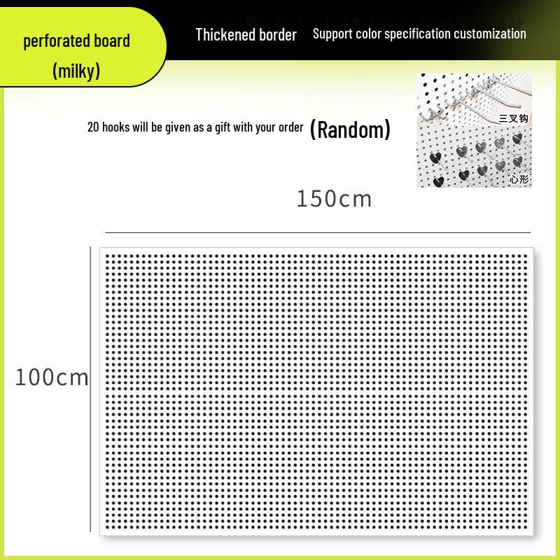 Wandmontiertes Lochplatten-Aufbewahrungsregal für Schmuck, Werkzeuge und Zubehör