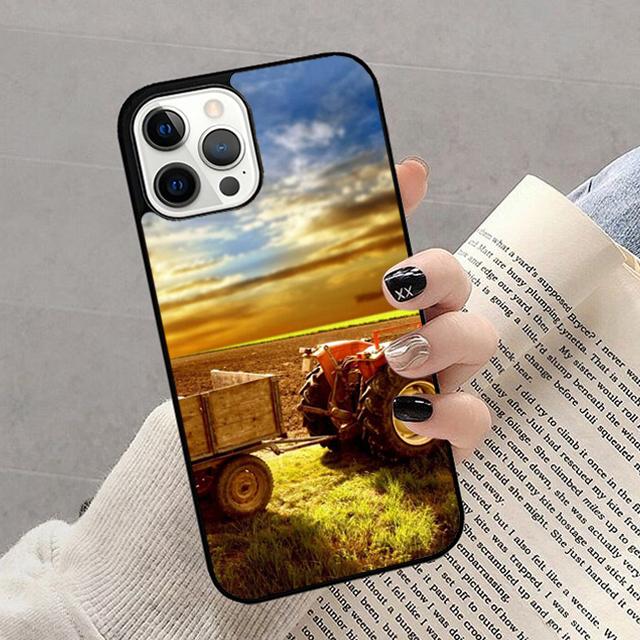 Tractor Car Phone Case For iPhone 17 Air 16 15 14 13 12 11 Pro Max Plus Max Cover Shell coque