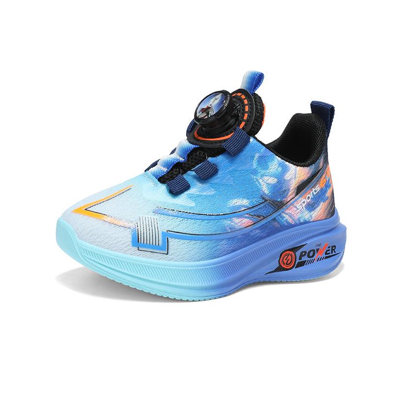 Children's Sports Shoes Fashion Mesh Running Shoes New Boys Soft Sole 3-12 Years Old Primary School Students Casual Shoes Single Shoes