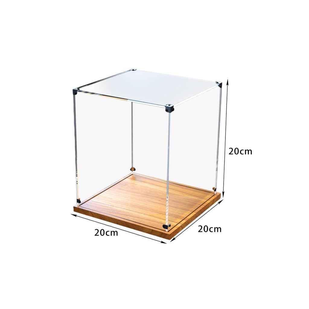 Acrylic Display Box Practical Multipurpose Stable Decorative Transparent Showcase for Bookshelf