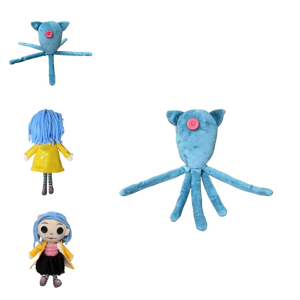 Charming Coraline Squid Plush Doll With Super Soft Pp Cotton Perfect For Collectors