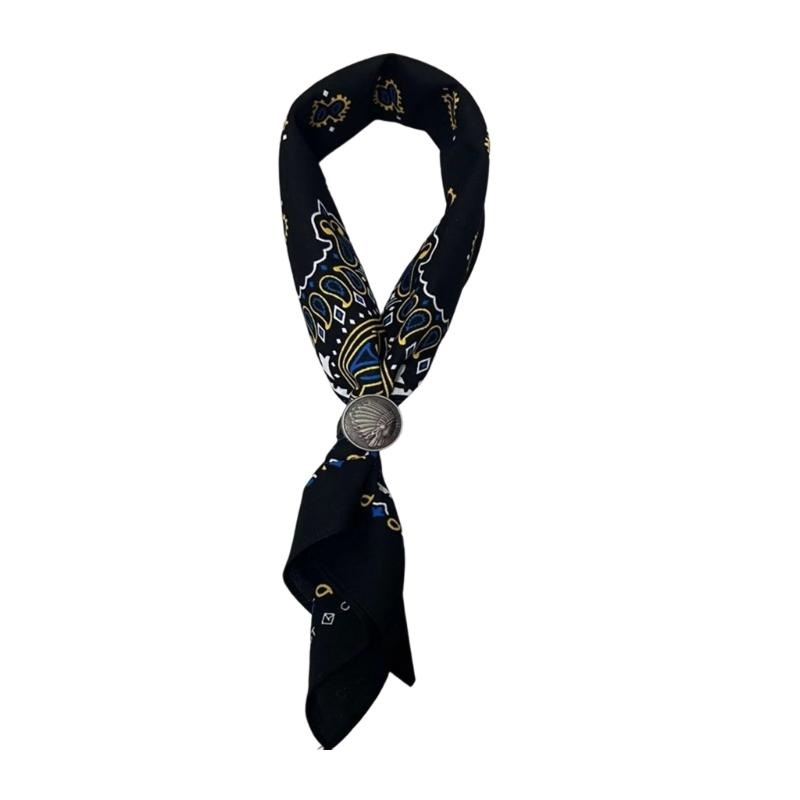 Bandana Classique Motif Cachemire Occidental Foulard de Tête pour le Sport et l'Activité de Plein Air Accessoire Hiphop