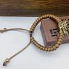DIY Jewelry Accessories Retro Sculpture Bead Charms Brass Paracord Bead  EDC Outdoor Tool