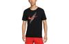 Running T Shirts Men's Black Crew Neck Moderate Straight Fit FB7067-010