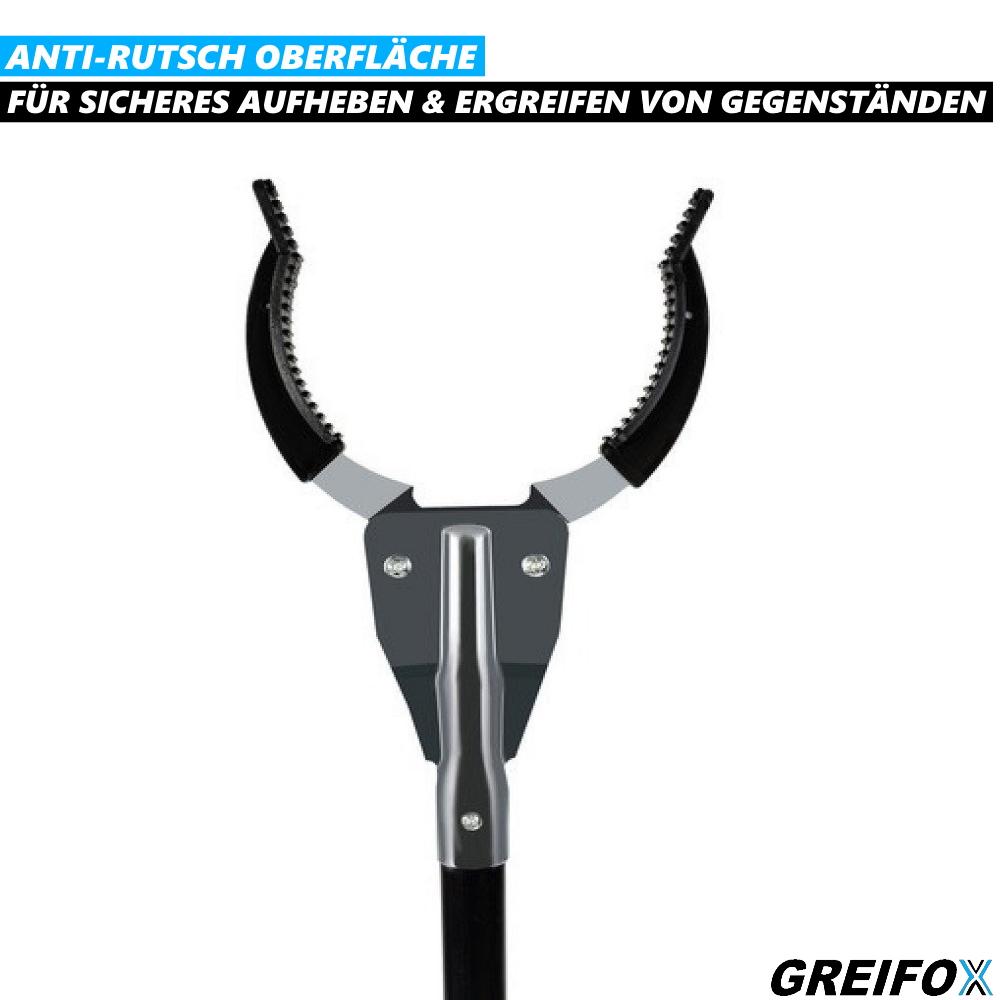 GREIFOX Pomůcka pro uchopování Uchopovací kleště Uchopovací rameno Hliníkové Zvedací kleště Kovové Kleště na odpadky Senioři