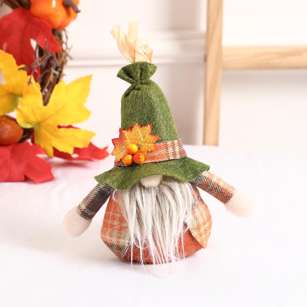 Autumn Harvest Sunflower Gnome Doll Thanksgiving Decoration