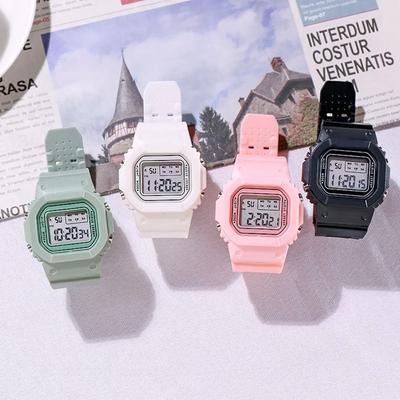Waterdichte Siliconen Jelly Horloges Mode Digitale Klok Nieuw Klein Blok Elektronisch Horloge