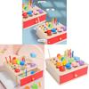 Montessori Sorting Box Wooden Educational Toy For Toddler Learning Colors Shapes