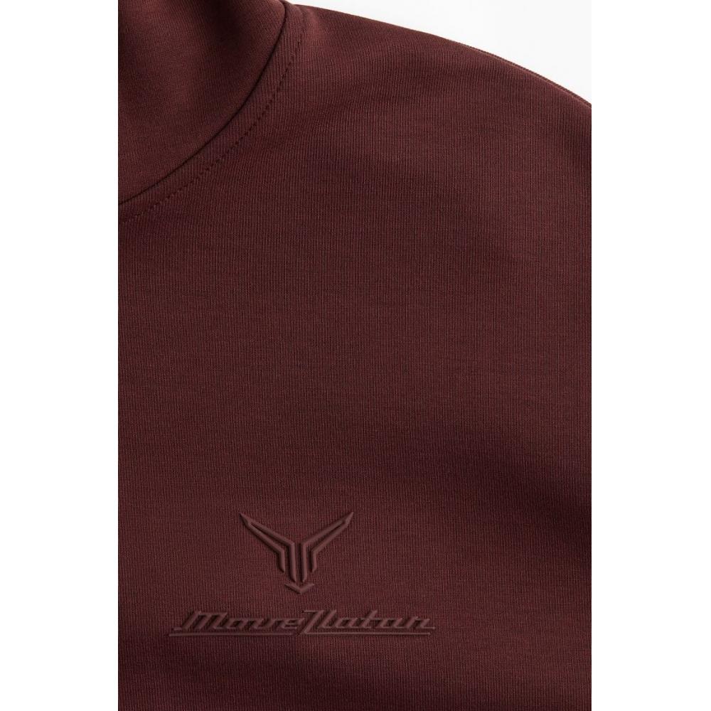 H M Sports Hoodie Loose Fit dryMove Rust Red