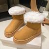 2025Winter Women Shoes Fashion High Top Cotton Shoes Plush Warm Snow Boots Winter Boots for Women Outdoor Non Slip Platform Boot
