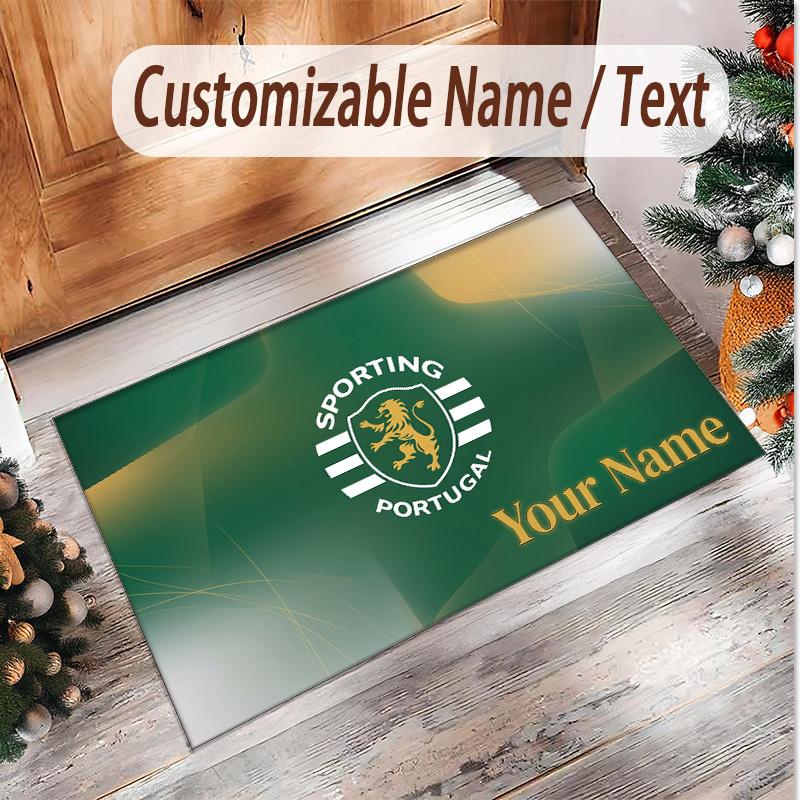 Personalized Crystal Velvet Carpet Sporting CP Pattern Non Slip Floor Rug