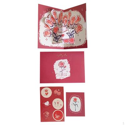Valentine's Day 3D Cards Anniversary Card Greeting Thank You for Engagement