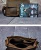 Men's 14" Vintage Leather Business Briefcase 2058