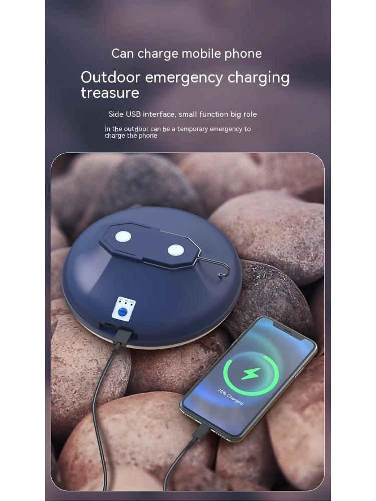 Camping Lanterns Portable LED Hang Tent Light Rechargeable Outdoor Fishing Emergency Lighting UFO Night Lamps