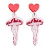 Makersland Vintage Mushroom Earrings Acrylic Irregular Jewelry Accessories Girls Gifts Geometric Earrings for Women