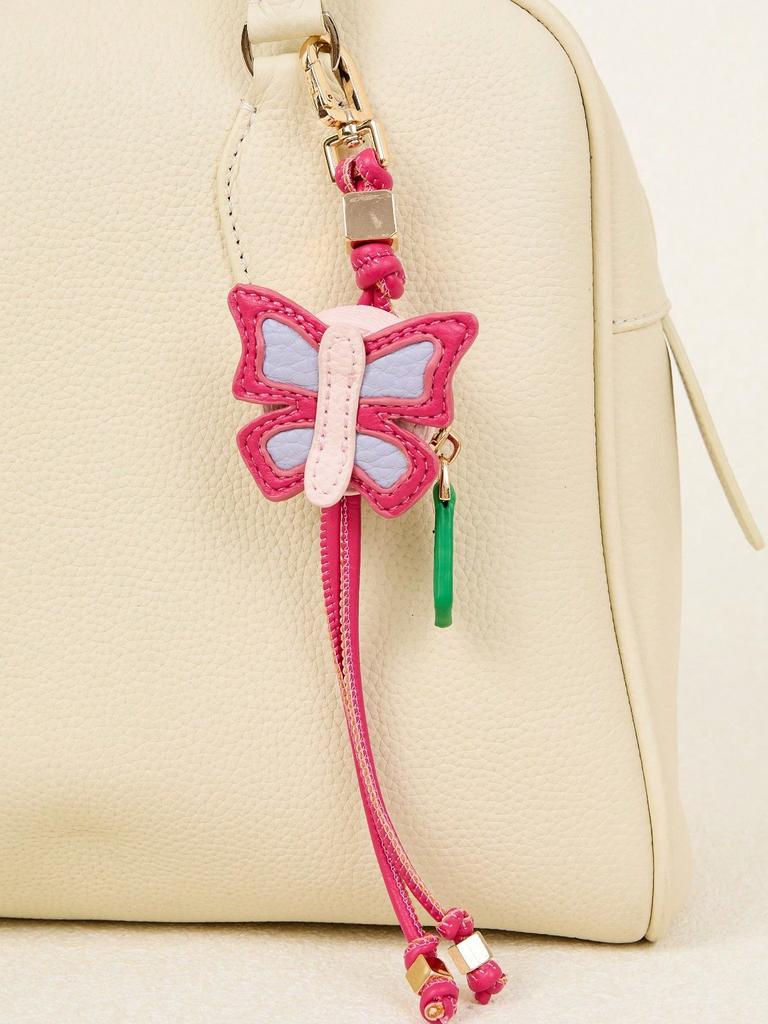 Garden insect butterfly bee ladybug design bag charm cute mini holder pouch for small coins purse or airtag