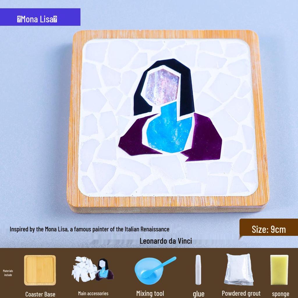 DIY Mosaic Coaster Craft Kit for Kids - Patchwork Creative Art