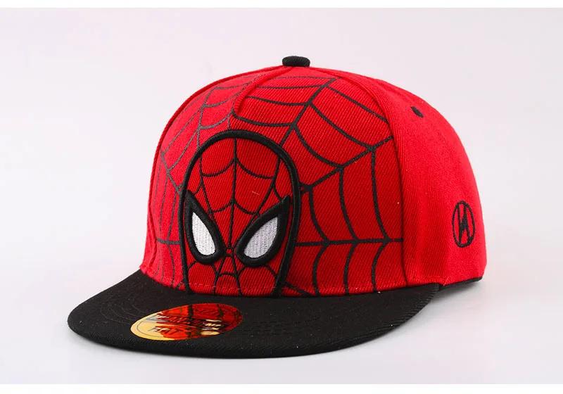 

Boys Girls Spiderman Adjustable Snapback Hat Superhero Anime Cartoon Baseball Cap Spider Web Headwear Halloween Christmas Gifts 50-54cm