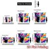 2D flat printing 2pcs Curtain Cosmic Cat Galaxy Digital Printed Polyester Drapes Festive Holiday Perfect for Photo Booths &