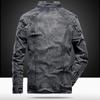 2021 Men's Retro Slim Fit Cotton Denim Jacket - Korean Style for Autumn/Winter