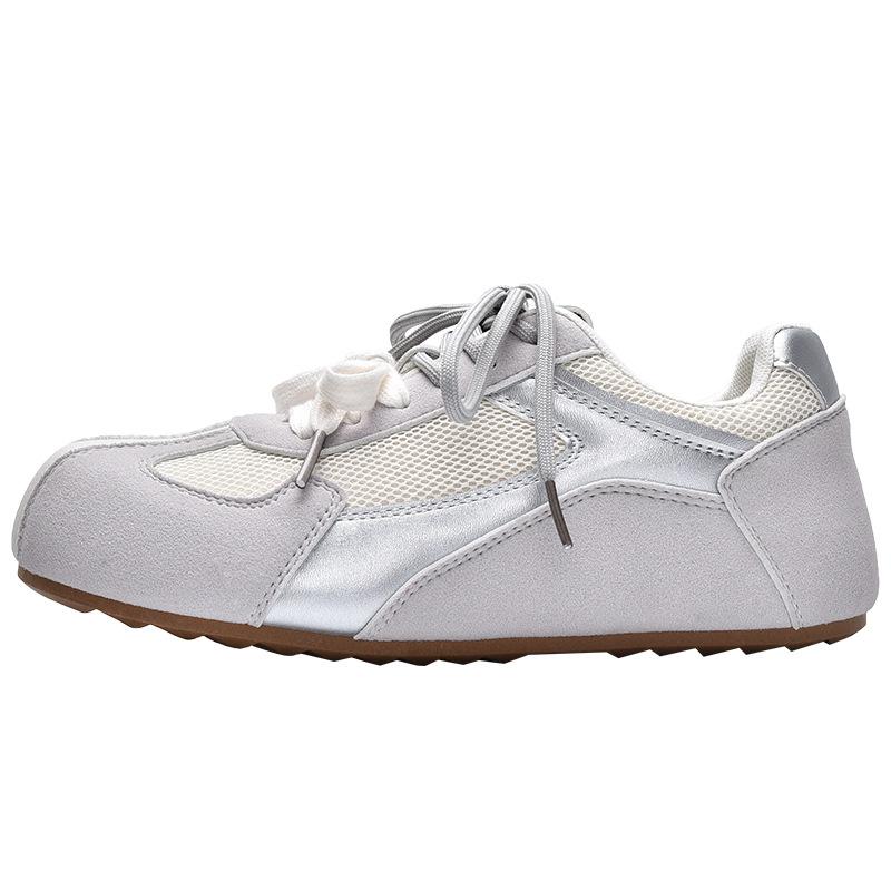 New Hot Spring New Versatile Casual Shoes Women's Retro Flat-bottomed Sneakers 1239