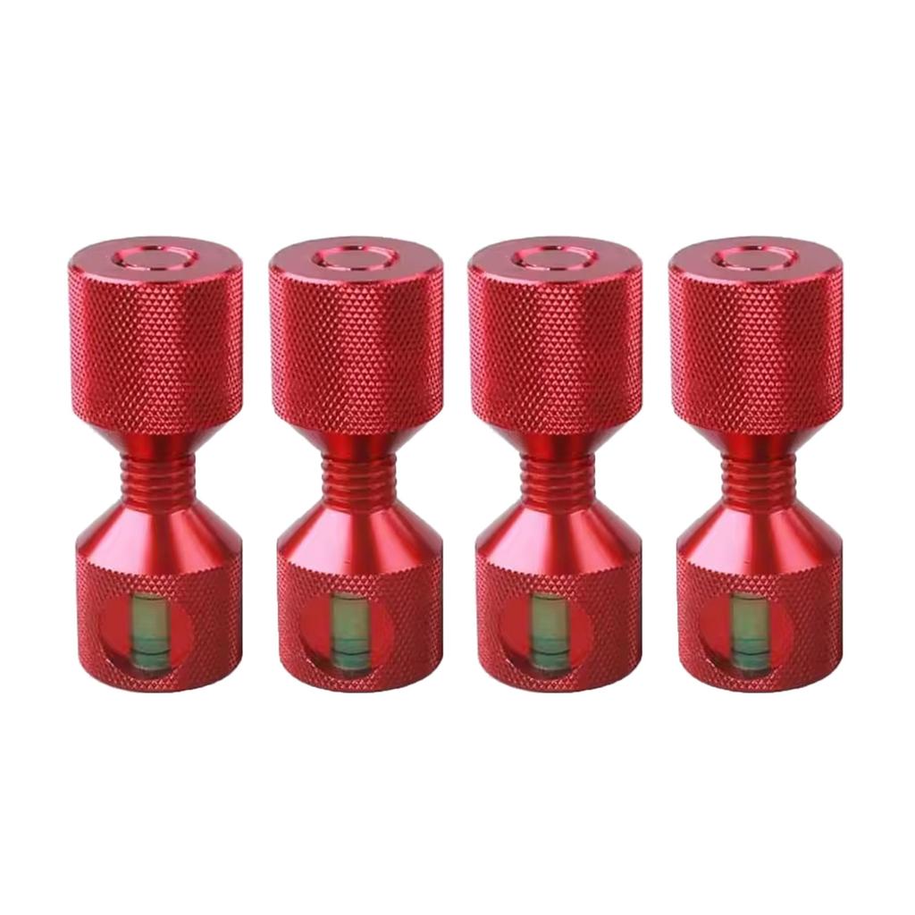 Set da 2 Punti di Allineamento a Flangia in Lega di Alluminio con Livella Integrata per Costruzioni Meccaniche Precise e Montaggio Tubazioni