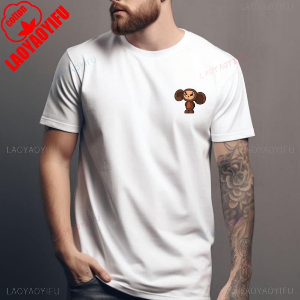

Cheburashka TShirt Kultiger Russischer Cartoon Women Unisex Shirt Oneck Shortsleeve Harajuku Sweatshirt 3XL