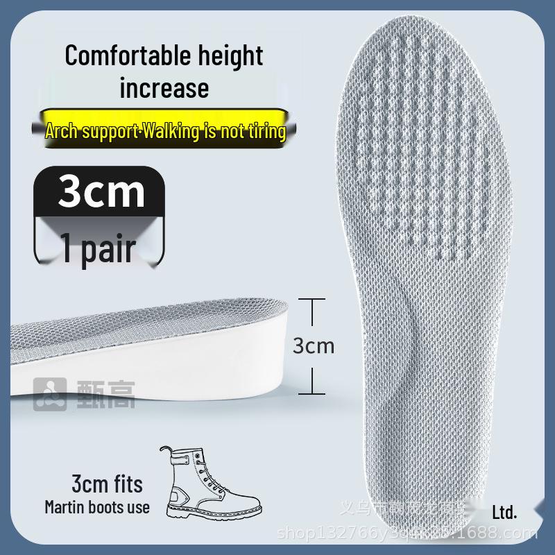 Unisex Shock-Absorbing Insoles for Leather Shoes, Martin Boots & Boots