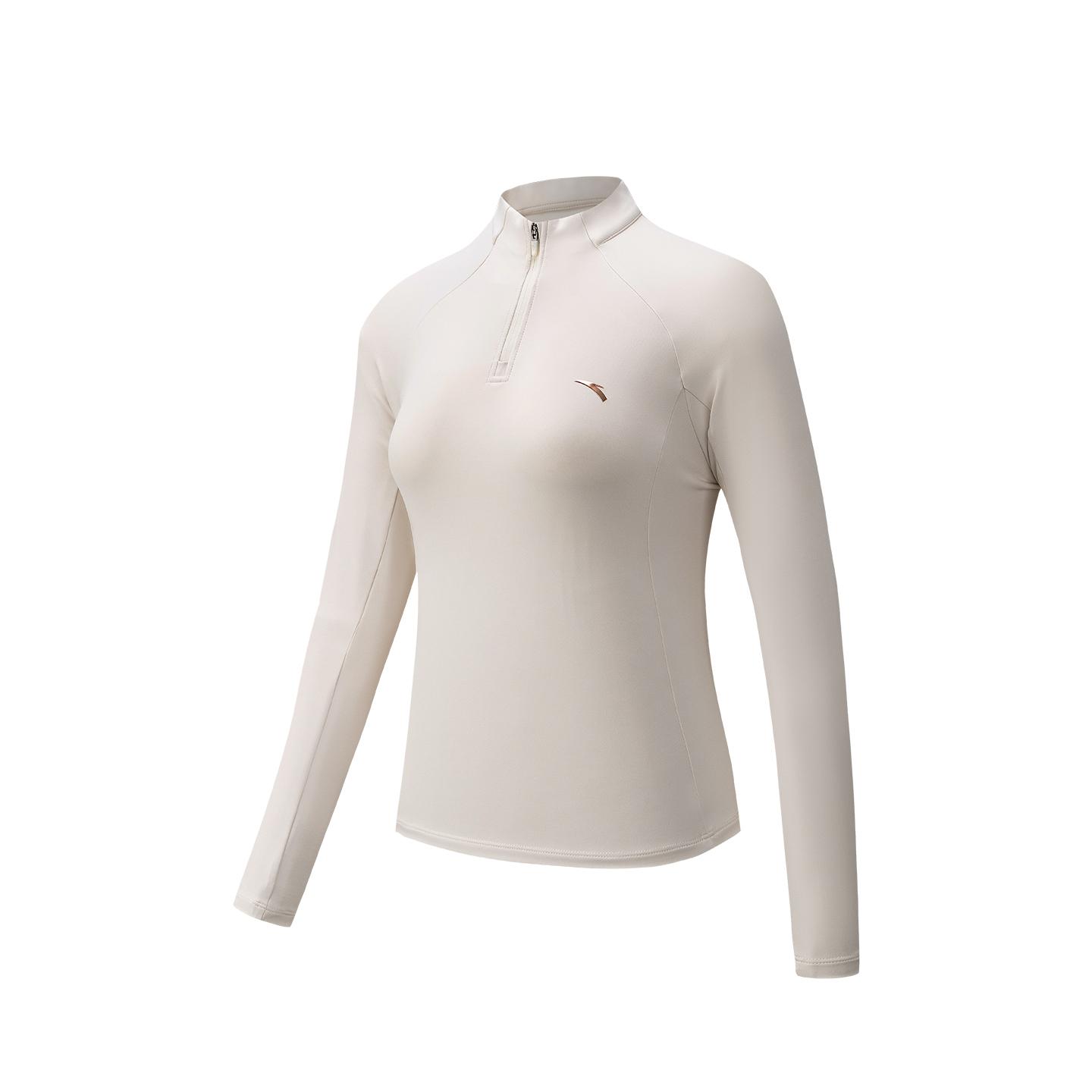 

Anta Travel Comprehensive Training Series Long T-Shirt Slim Fit Training Shell Shield Antibacterial Spring 2026 Women Tops Warm-Sun-White 962617401-1 S