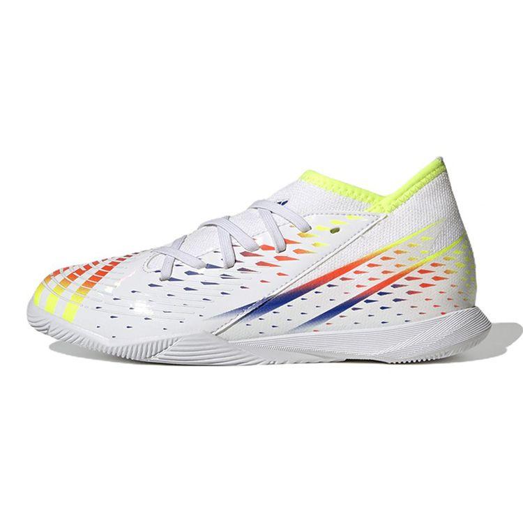Adidas Predator Edge.3 IN J Al Rihla Pack - White Kids Sneakers Cloud-White Solar-Yellow Power-Blue GV8509