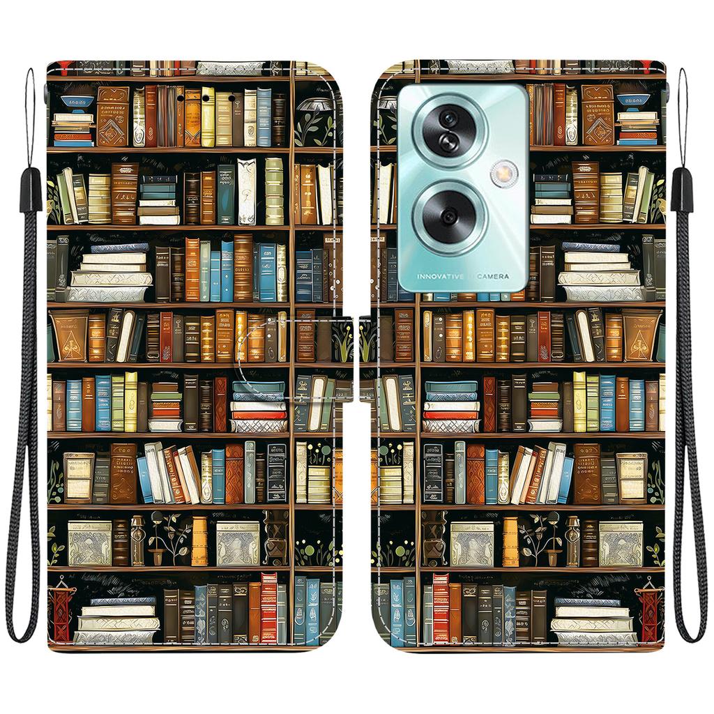 Handgefertigte PU-Leder-Klapphülle für OnePlus Nord N30 SE Rutschfeste Stoßfeste Hülle mit Handschlaufe & Herz/Rose Katze Designs