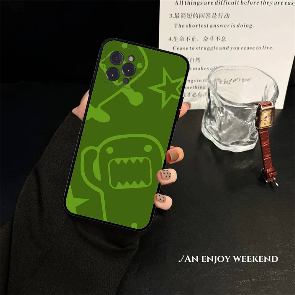 

TGG COOL Domo Kun Cute Cartoon Phone Case For IPhone 16 15 8 7 6 6S Plus X SE XR XS 14 11 12 13 Mini Pro Max Mobile Case iPhone 16
