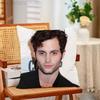 PPenn Badgley Print Polyester Pillow Case for Valentine gift Home Sofa Cushion Cover Decoration Custom