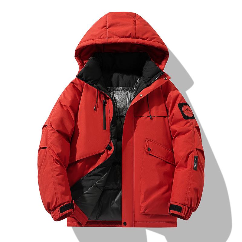 Men's Graphene-Enhanced Warm Winter Cotton Jacket - Trendy, Loose Fit, and Hooded for Casual Wear