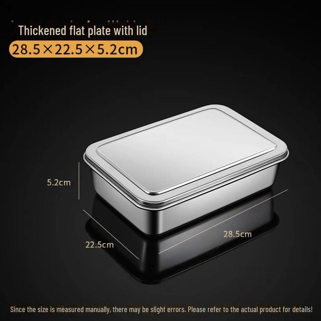 Square Stainless Steel Tiramisu Cake Mold and Deep Plate Set