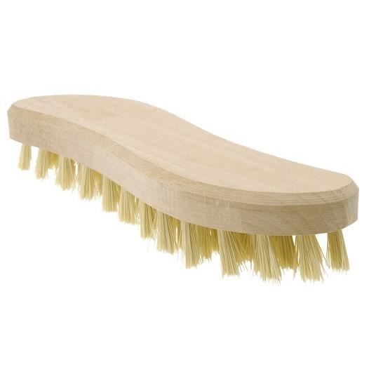 Ergonomický kartáč na prádlo ze dřeva (houslové tvary) 20 cm