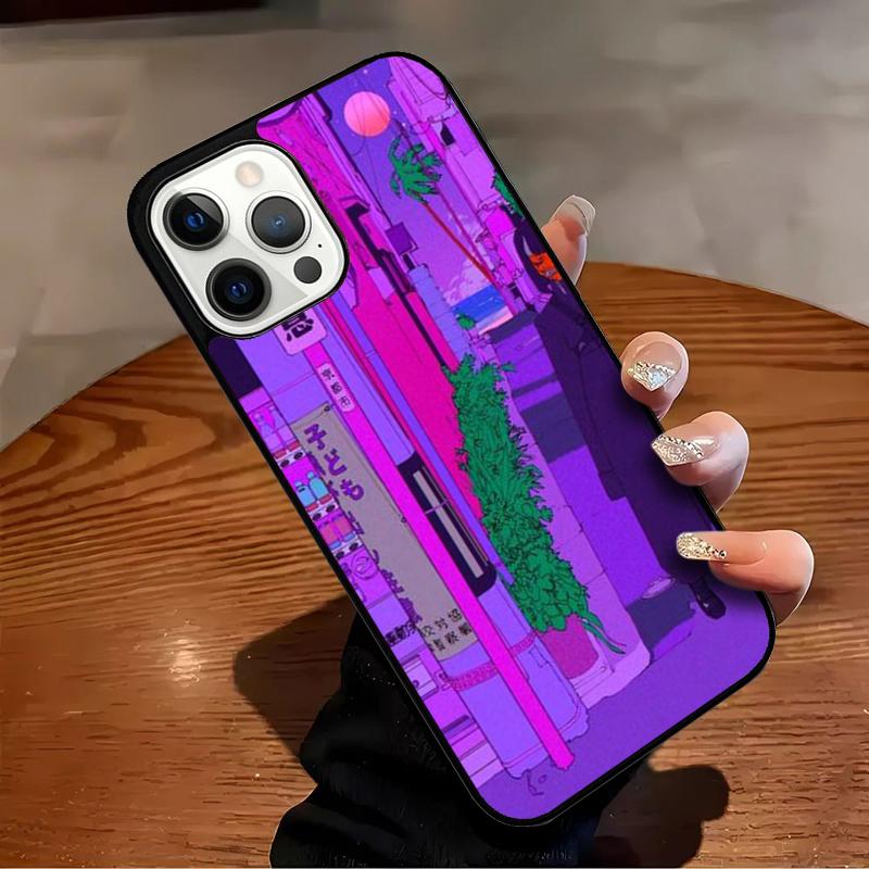 Japanese Style Anime Phone Case For iPhone 17 Air 16 15 14 13 12 11 Pro Max Max Plus Bumper Case Cover