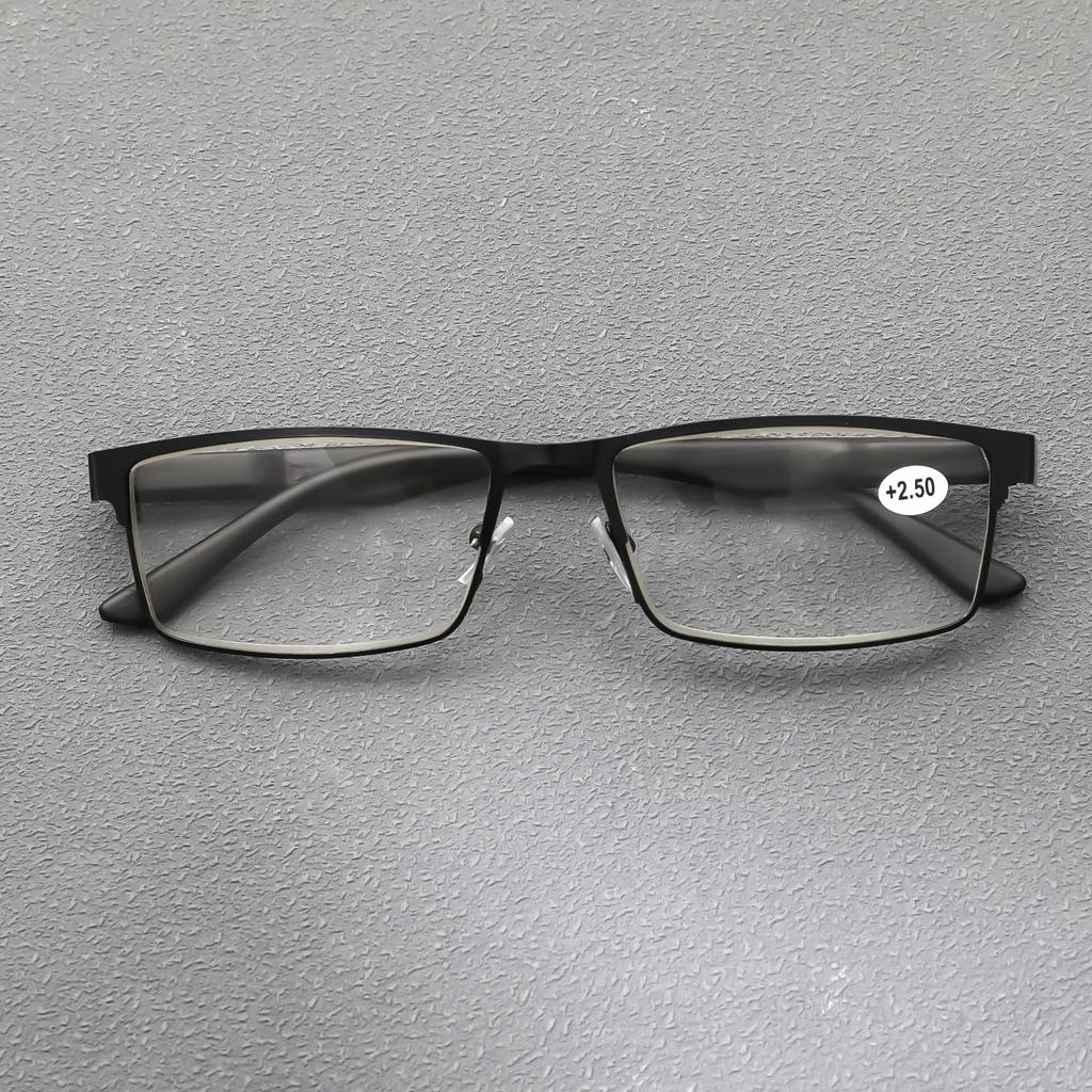 For Male KROKODIL Classic Reading Eyewear Female Alloy Metal Frame Blue Light Blocking Retro Presbyopic Eyewear