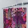 Floral Shower Curtain Botanical Flower Pattern Bathroom Decor Vintage Washable Waterproof Fabric Backdrop