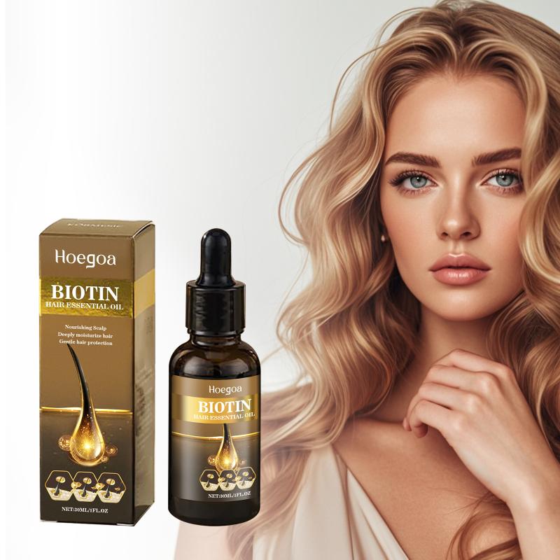 Scalp Nourishing Biotin Hair Oil Root Strengthening Oil Control Plant Extract for Home Use Damaged Hair