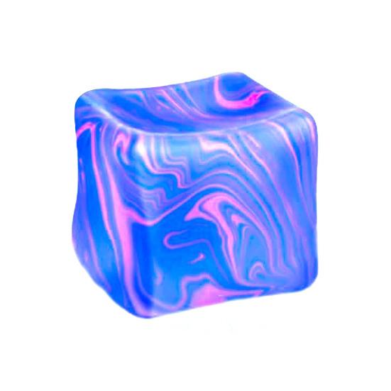 1/4Pcs Flow Texture Stress Cube Relief Cube Squeeze Toy Anxiety Sensory Toy Slow Rebound Home Office фиолетовый