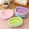 Autumn Elastic Small Dog Bed House Soft Floral Print Soft Cat Bed for Puppy Sleeping Sofa Bed Cute Cat Bed Nest Accessorie