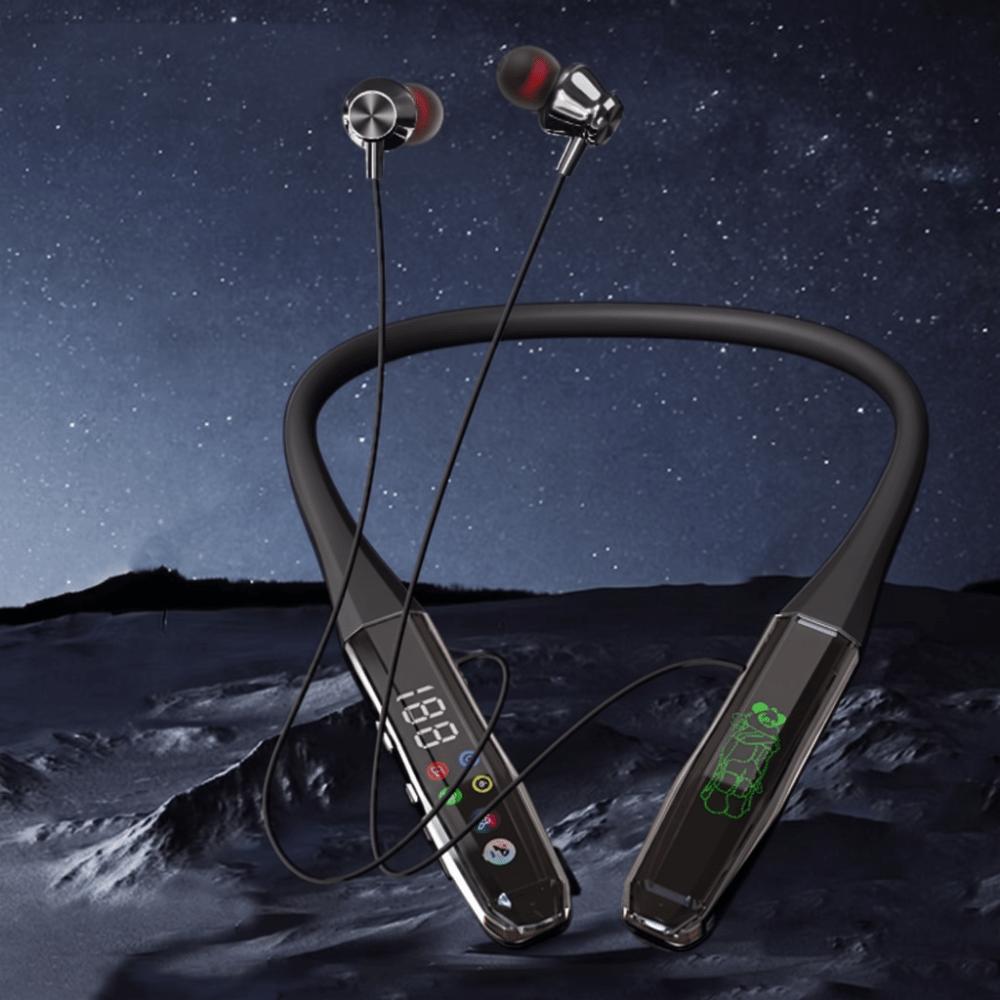 Noise Reduction Wireless Bluetooth Headphones Low Bass Sport Neckband Earphone  Live Broadcast