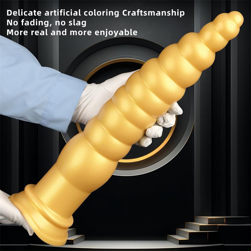 44cm Silicone Ultra-long and Ultra-thick Rear Anal Plug for Outdoor Wear Anal Strip Practice Anal Torture Tool Anal Expansion Tool Chrysanthemum Anus