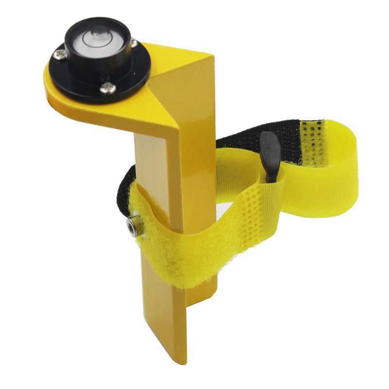 Black Carbon Fiber Right Angle Leveling Rod with Bubble Component