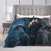 Monster Hunter Wilds Flannel Blanket Winter  Soft Durable Throw Blanket for Couch Chair Fashion Bedspread Sofa Bed Cover