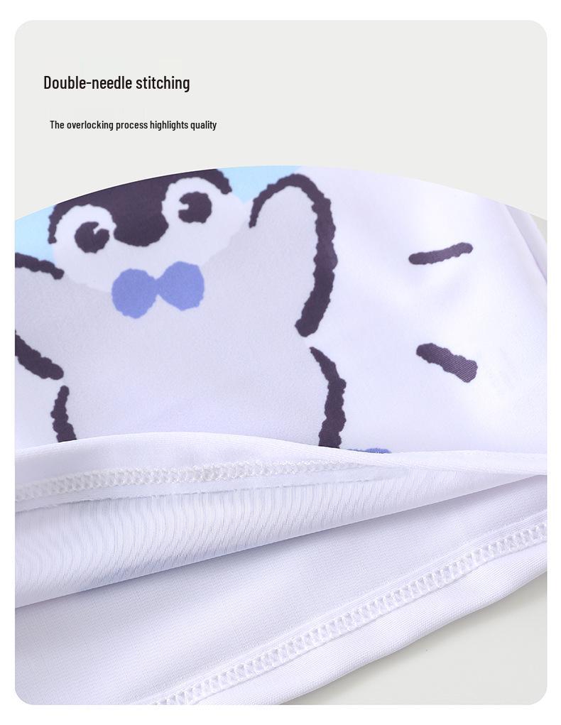 2026 Boys' Two-Piece Swimsuit, Ages 2-6, Cute Cartoon Design, Sun Protection, Quick Dry Swimwear.