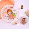 5Pcs Decorative Cute Folding Fan Mini Cool Fan Universal Round Pocket Fan  Kids Gift
