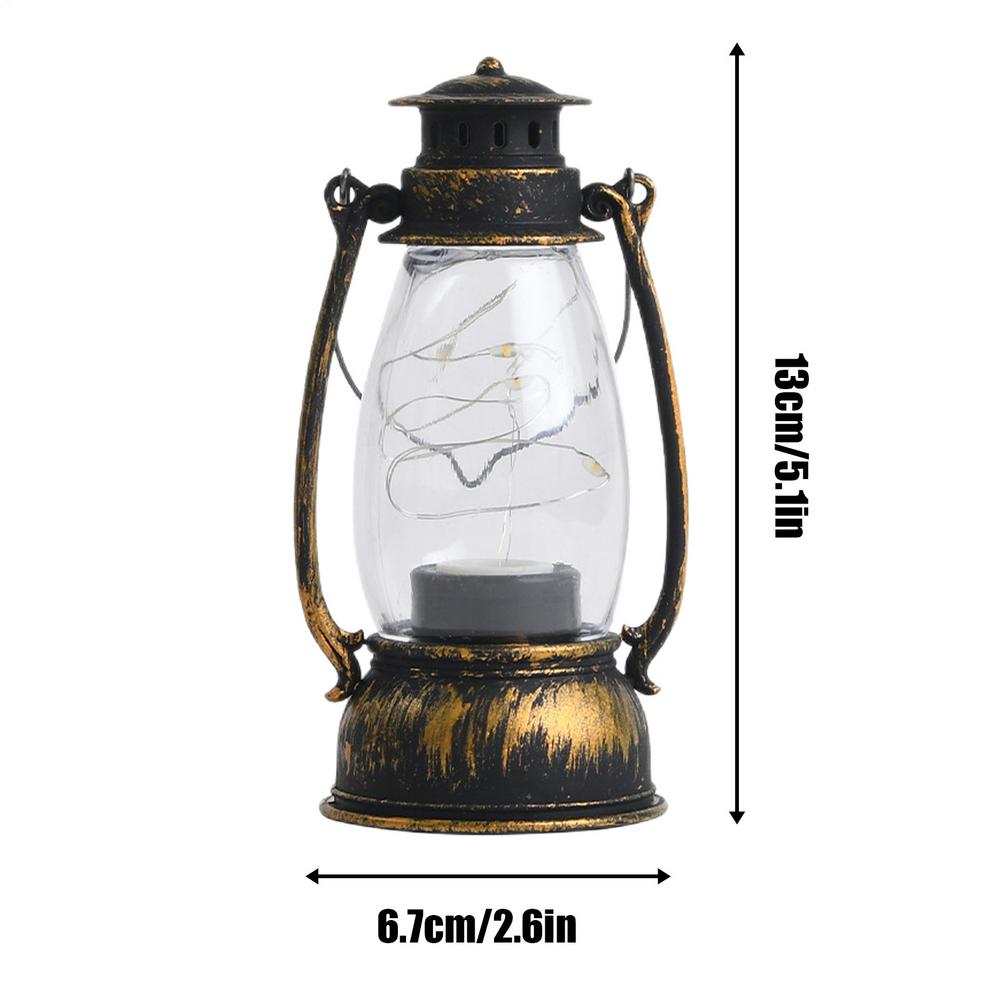 Christmas Electronic Candles Lantern Battery Lanterns Decorative Retro LED Small Horse Lights Flame Flickering Lights